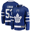 CAdoa T.Maple Leafs #53 Easton Cowan Blue Home Breakaway Jerseys