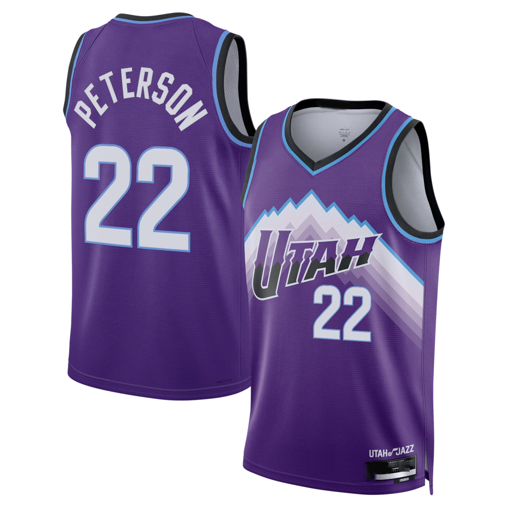 CAdoa U.Jazz #22 Darryn Peterson Purple 2026 Draft Swingman Jerseys - Icon Edition