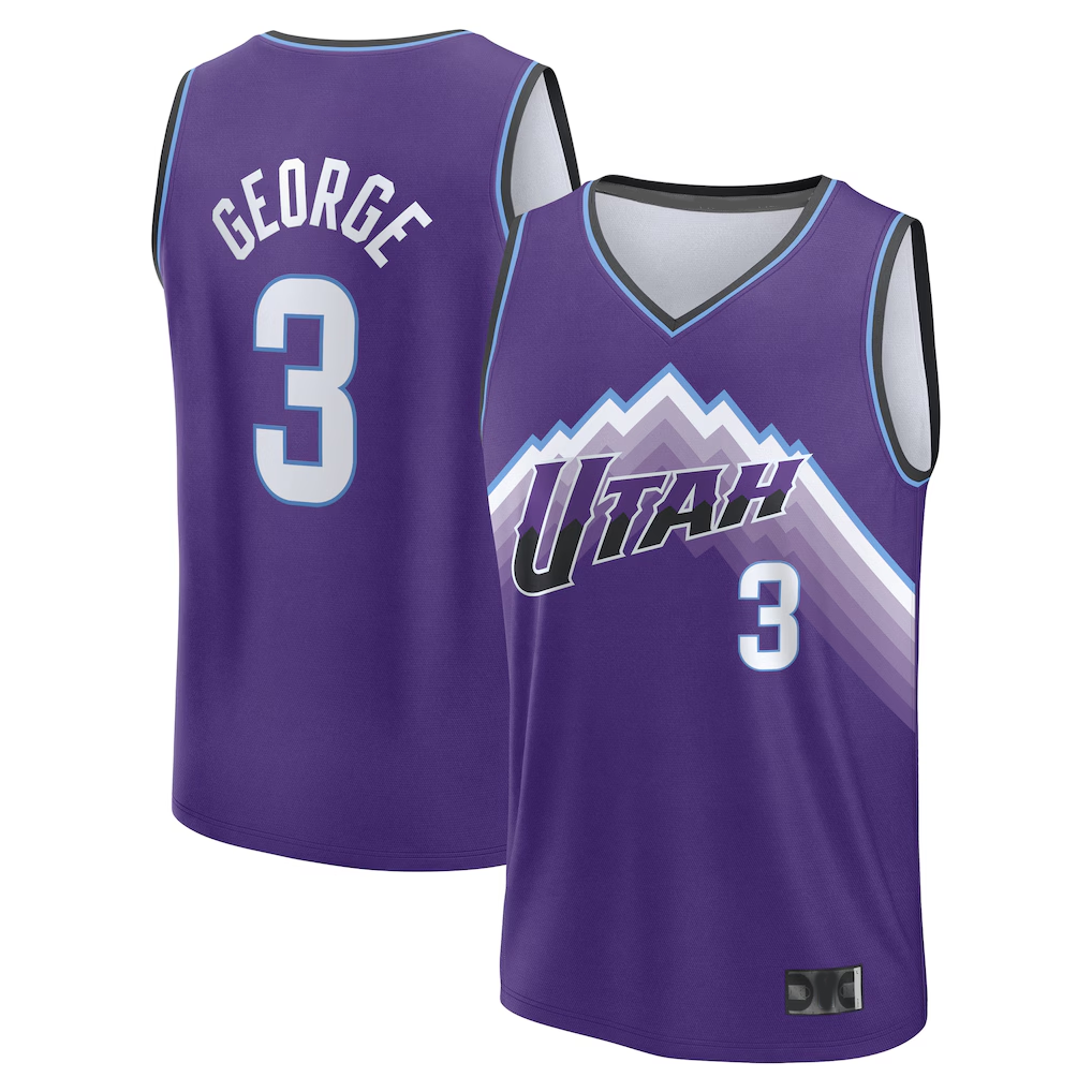 CAdoa U.Jazz #3 Keyonte George Fanatics Purple Fast Break Jerseys - Icon Edition