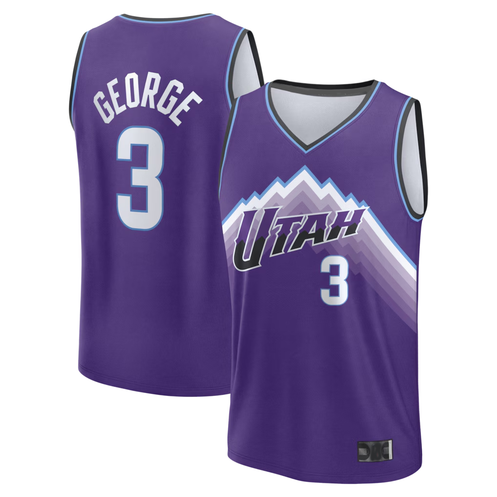 CAdoa U.Jazz #3 Keyonte George Fanatics Purple Fast Break Replica Jerseys - Icon Edition