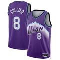 CAdoa U.Jazz #8 Isaiah Collier Purple Swingman Jerseys - Icon Edition