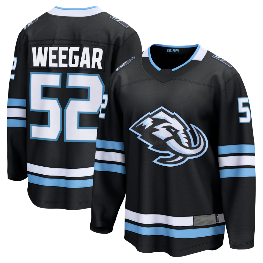CAdoa U.Mammoth #52 MacKenzie Weegar Black Home Breakaway Jerseys