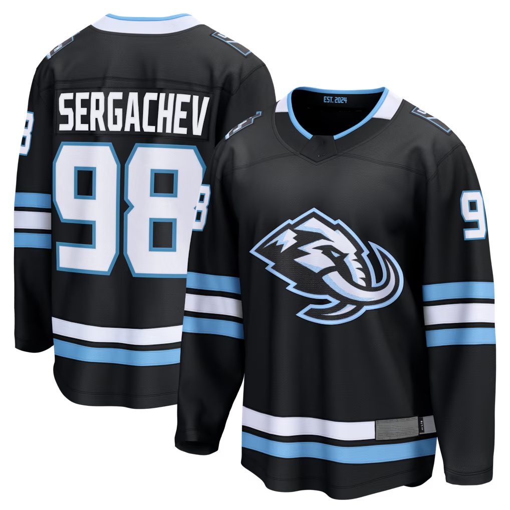 CAdoa U.Mammoth #98 Mikhail Sergachev Black Home Breakaway Player Jerseys