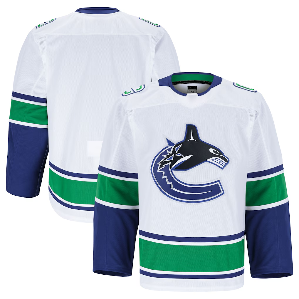 CAdoa V.Canucks White Away Authentic Pro Jerseys