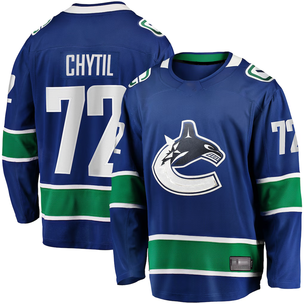 CAdoa V.Canucks #72 Filip Chytil Blue Home Breakaway Jerseys