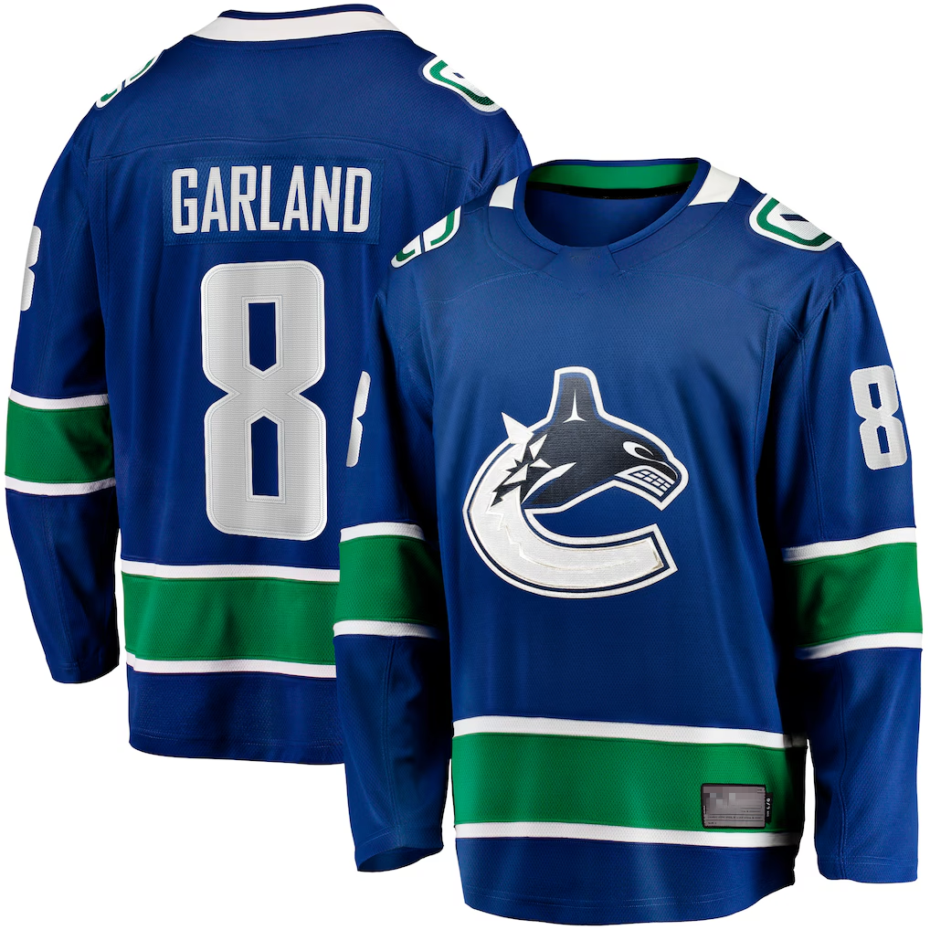 CAdoa V.Canucks #8 Conor Garland Blue Home Breakaway Jerseys