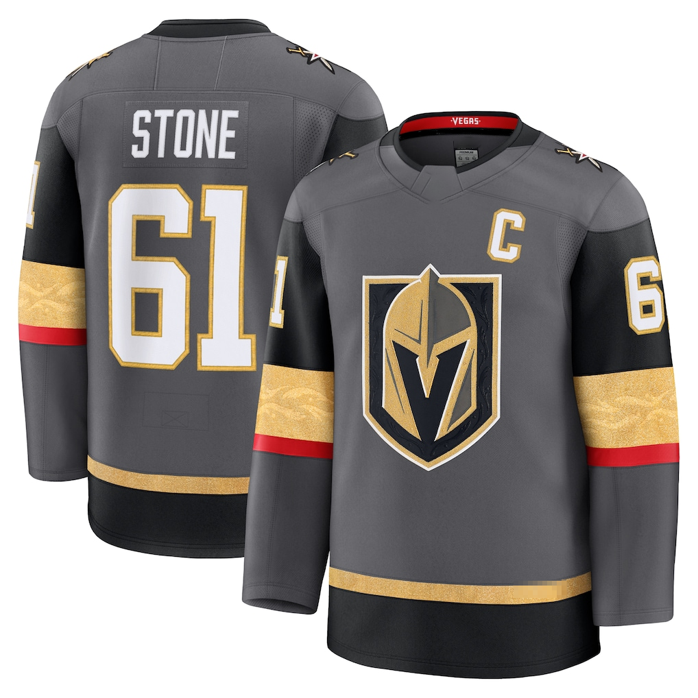 CAdoa V.Golden Knights #61 Mark Stone Gray Alternate Premium Jerseys