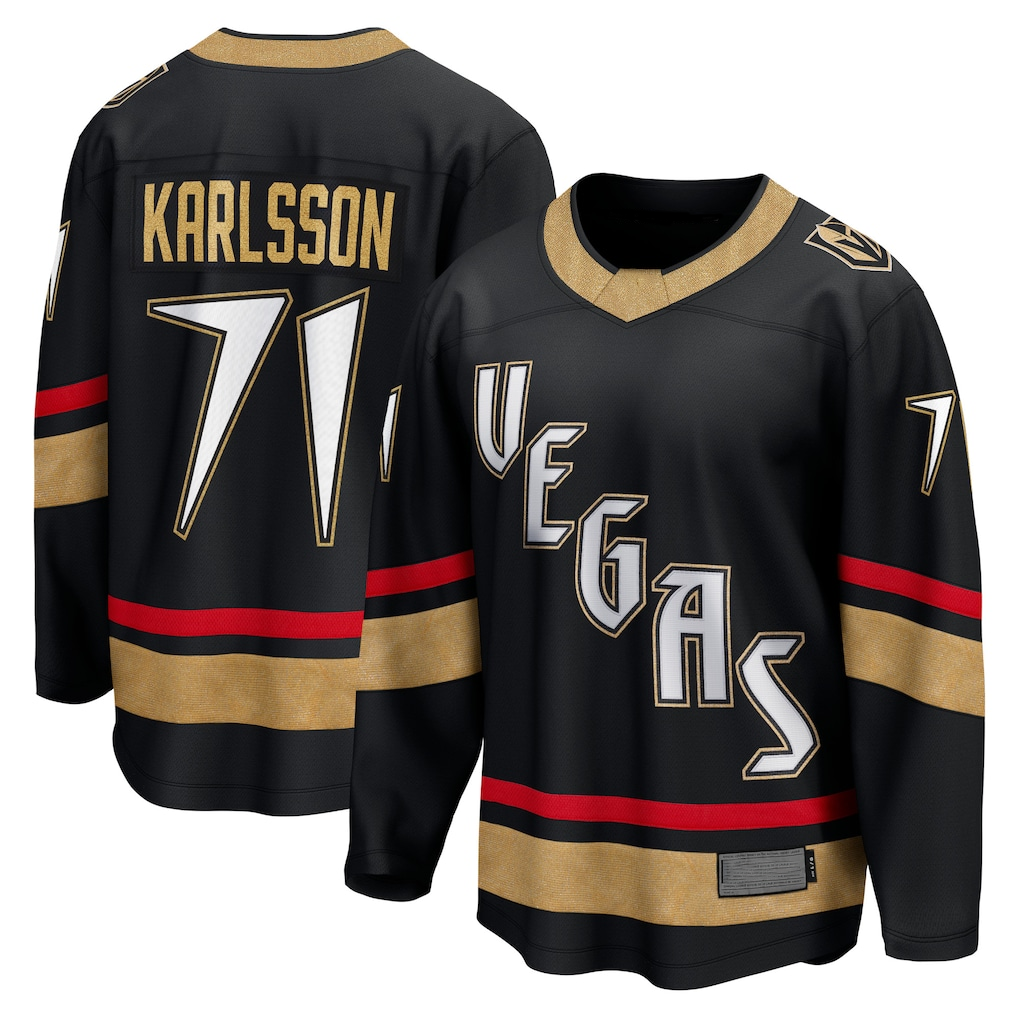 CAdoa V.Golden Knights #71 William Karlsson Black Special Edition 2.0 Breakaway Player Jerseys