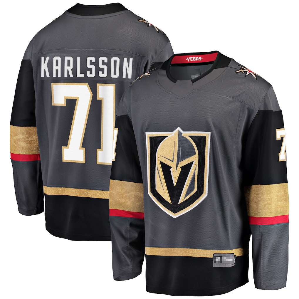 CAdoa V.Golden Knights #71 William Karlsson Gray Breakaway Jerseys