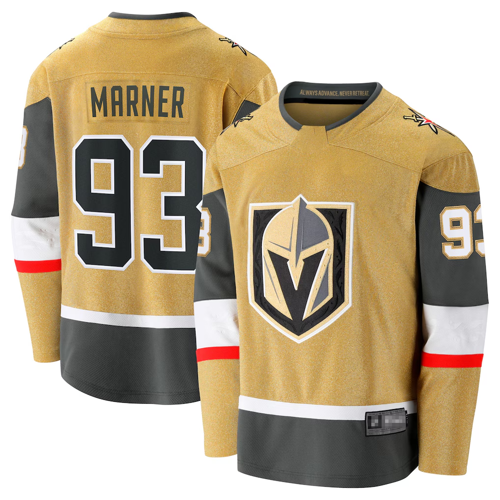 CAdoa V.Golden Knights #93 Mitch Marner Gold Home Breakaway Stitched Jerseys