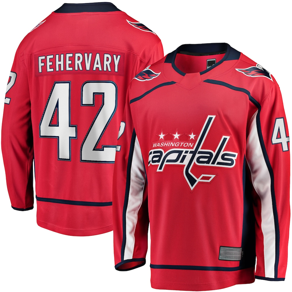 CAdoa W.Capitals #42 Martin Fehervary Red Home Breakaway Player Jerseys