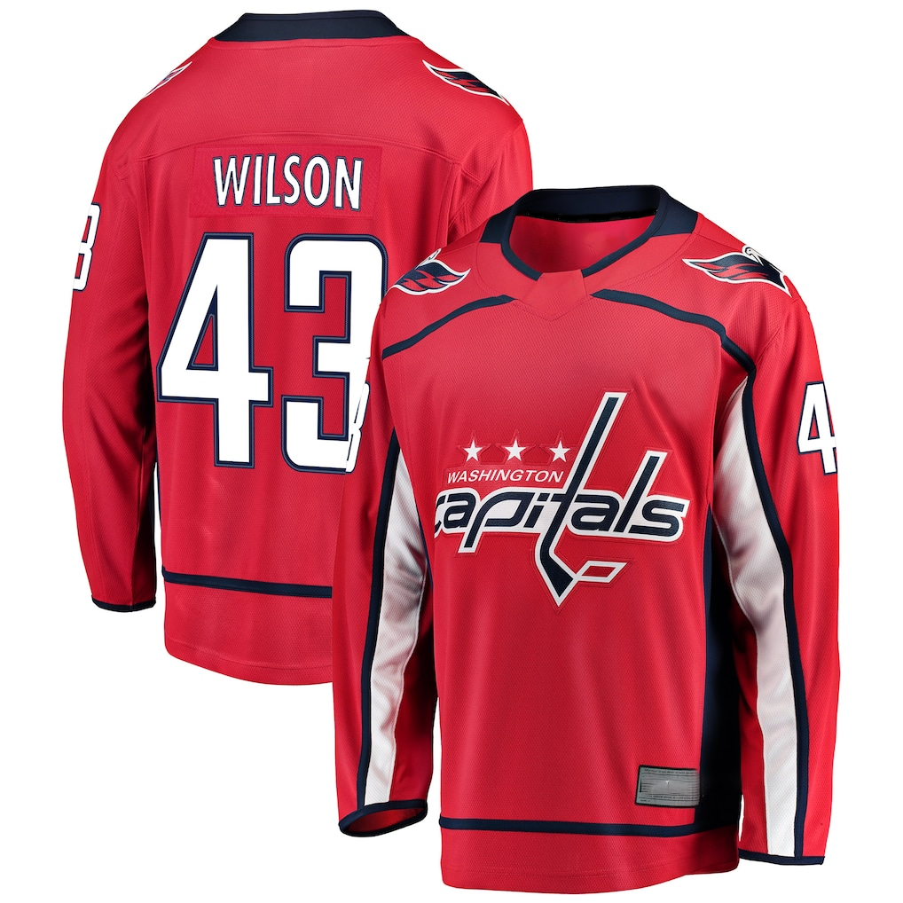 CAdoa W.Capitals #43 Tom Wilson Red Home Breakaway Player Jerseys