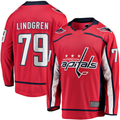 CAdoa W.Capitals #79 Charlie Lindgren Red Home Breakaway Player Jerseys
