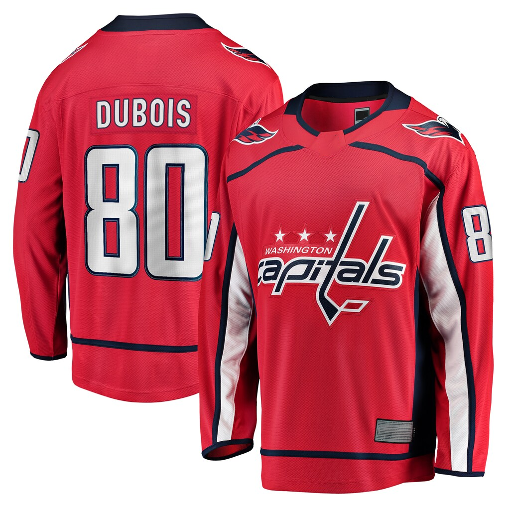 CAdoa W.Capitals #80 Pierre-Luc Dubois Red Home Premier Breakaway Player Jerseys