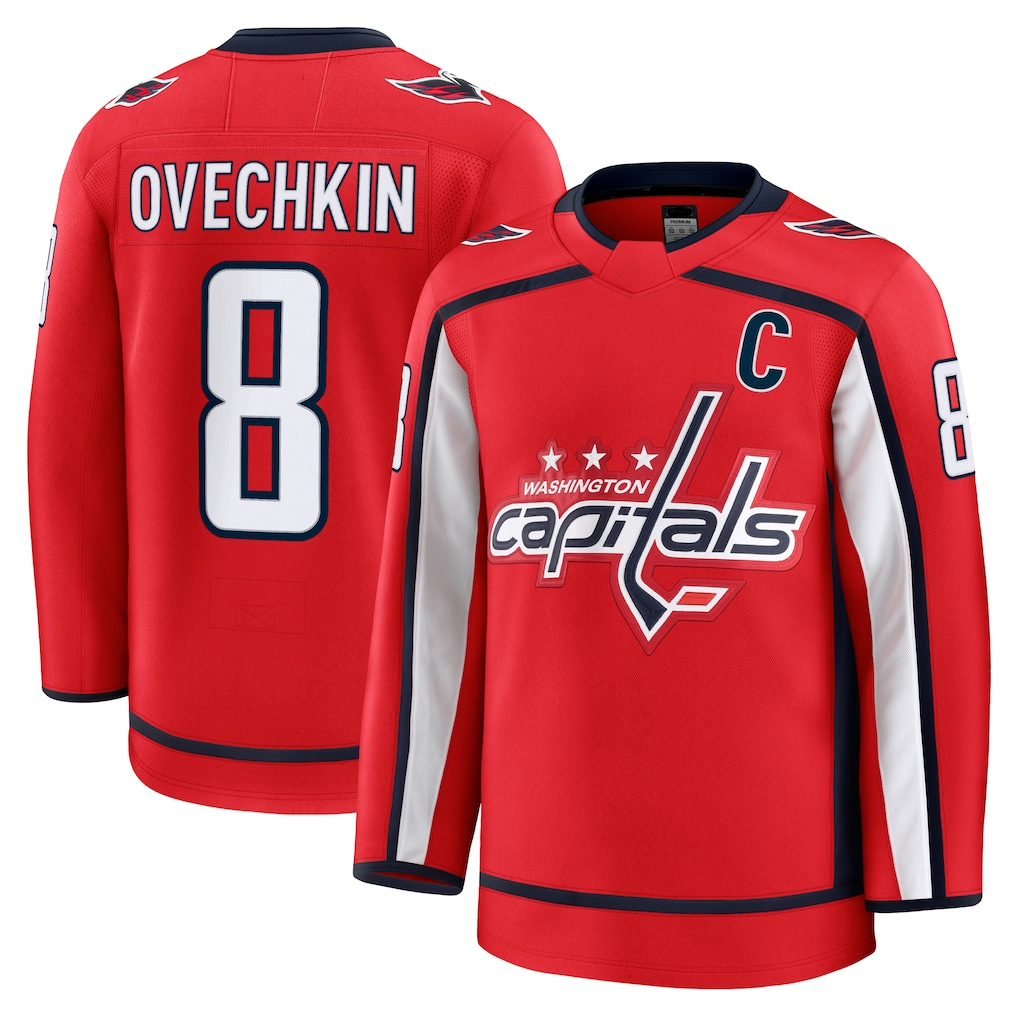CAdoa W.Capitals #8 Alexander Ovechkin Red Home Premium Jerseys