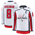CAdoa W.Capitals #8 Alexander Ovechkin White Away Premium Jerseys