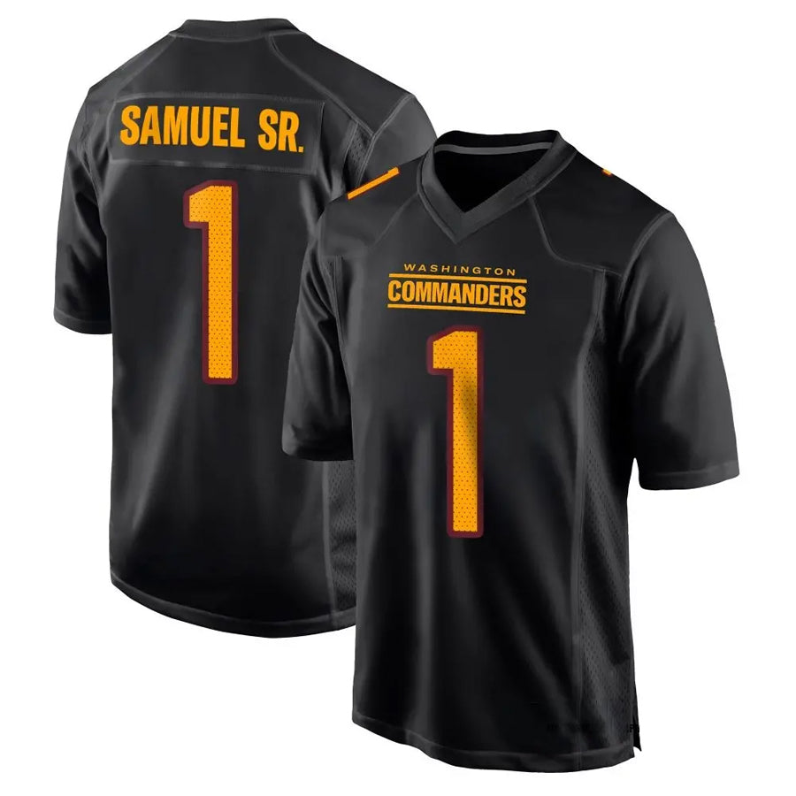 CAdoa W.Commanders #1 Deebo Samuel Sr Player Black Fashion Game Football Jerseys