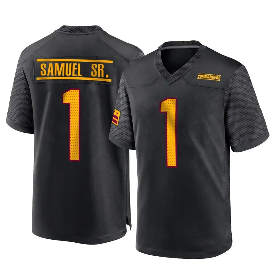 CAdoa W.Commanders #1 Deebo Samuel Sr Player Black Home Game Football Jerseys