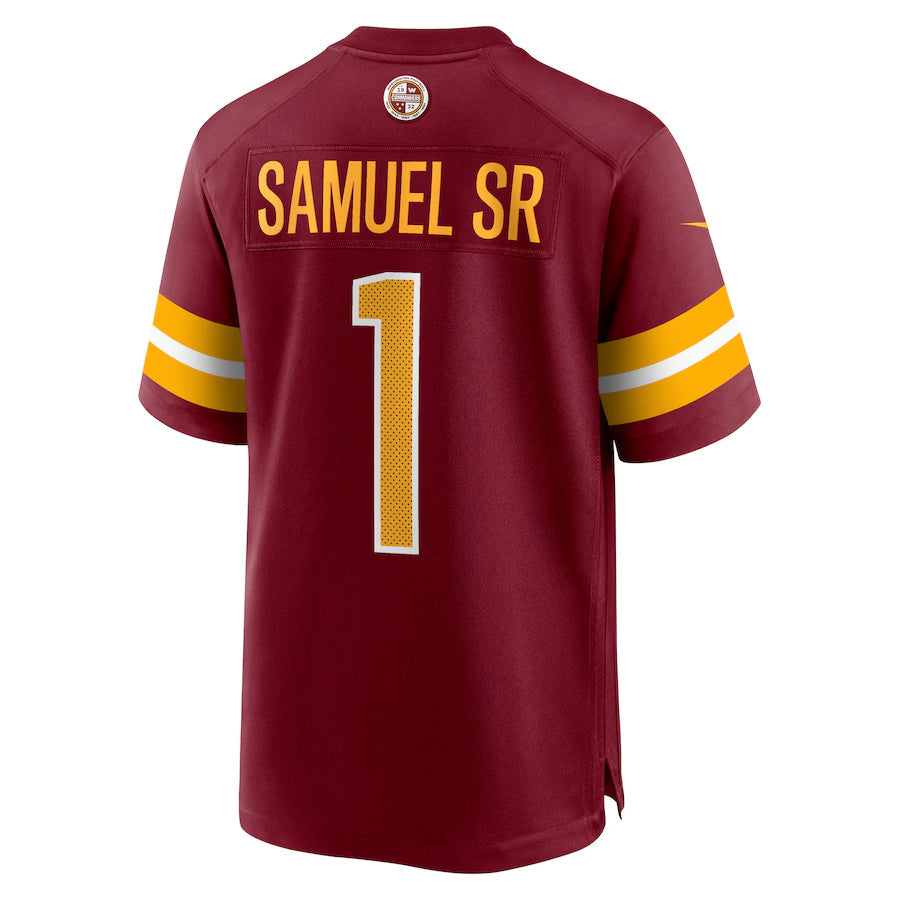 CAdoa W.Commanders #1 Deebo Samuel Sr Player Burgundy Home Game Football Jerseys