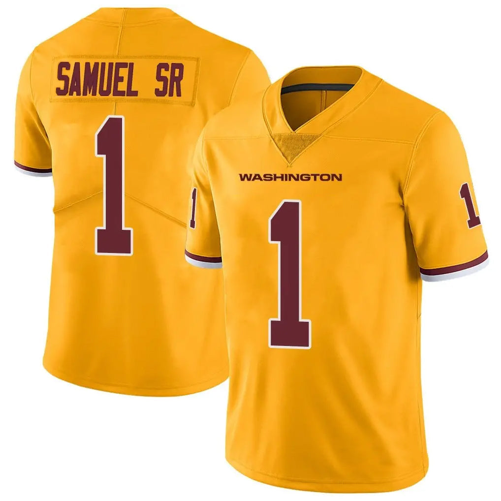 CAdoa W.Commanders #1 Deebo Samuel Sr Player Gold Vapor Limited Stitched Jerseys