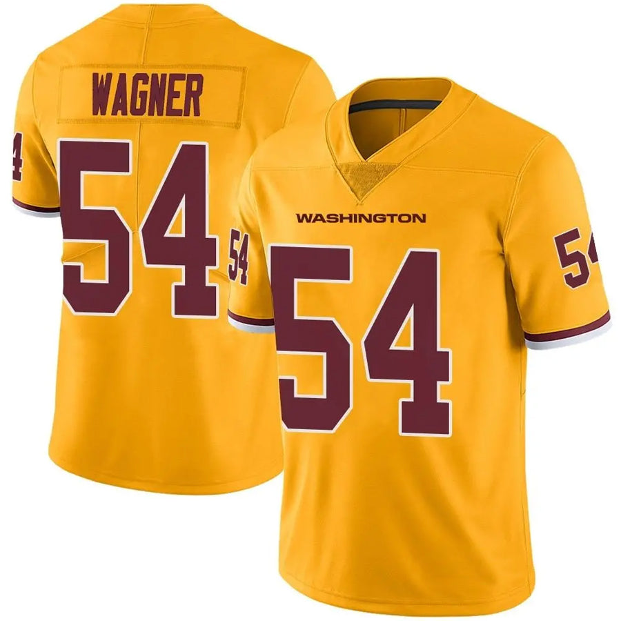 CAdoa W.Commanders #54 Bobby Wagner Player Limited Gold Color Rush Stitched Jerseys
