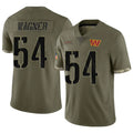 CAdoa W.Commanders #54 Bobby Wagner Player Olive Salute To Service Limited Stitched Jerseys
