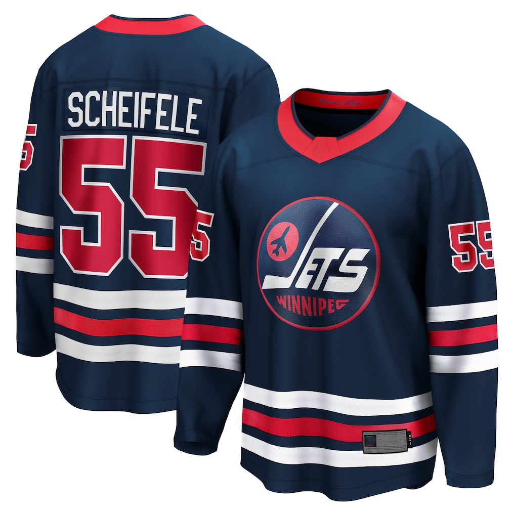 CAdoa W.Jets #55 Mark Scheifele Navy Breakaway Jerseys