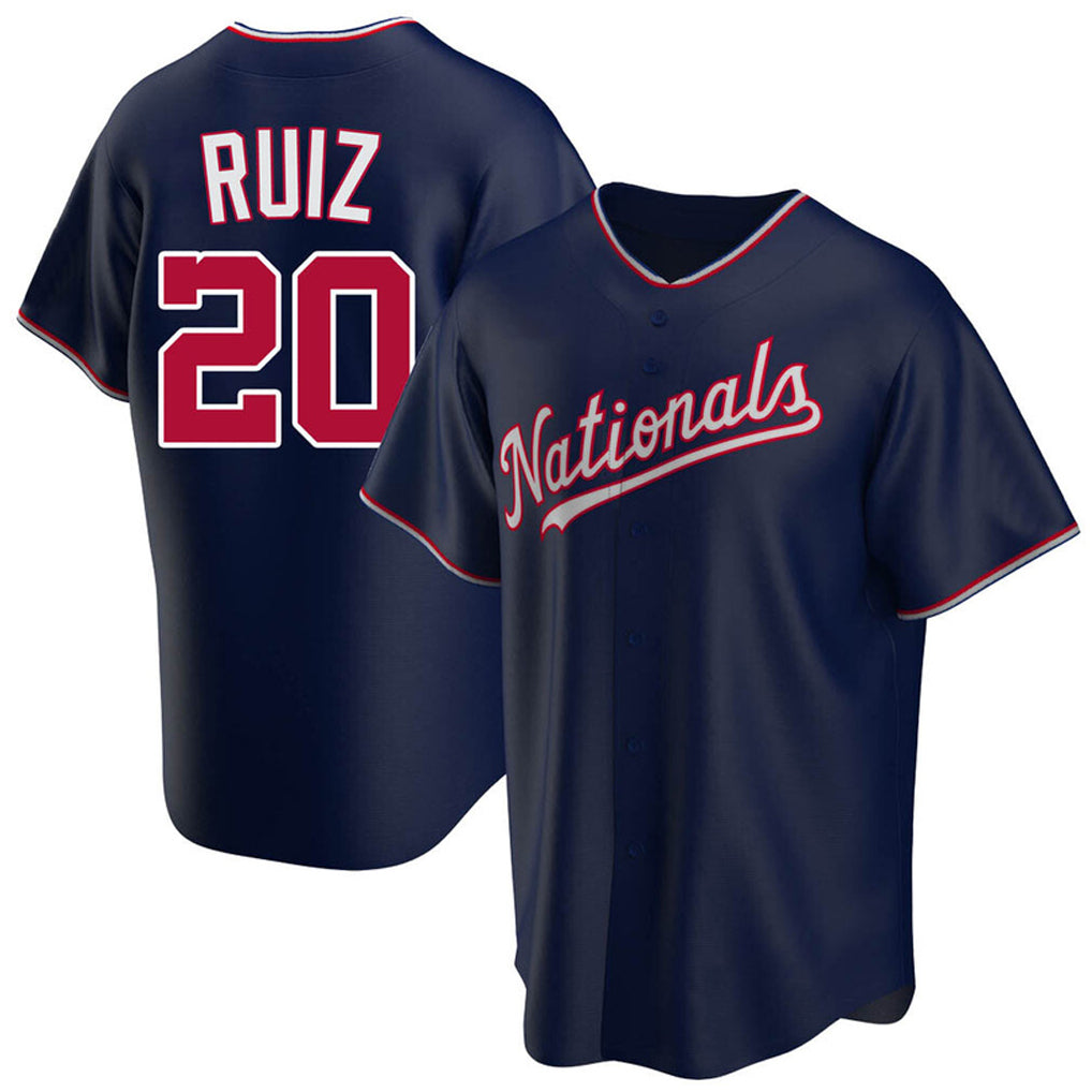 CAdoa W.Nationals #20 Keibert Ruiz Player Navy Replica Game Stitched Jerseys