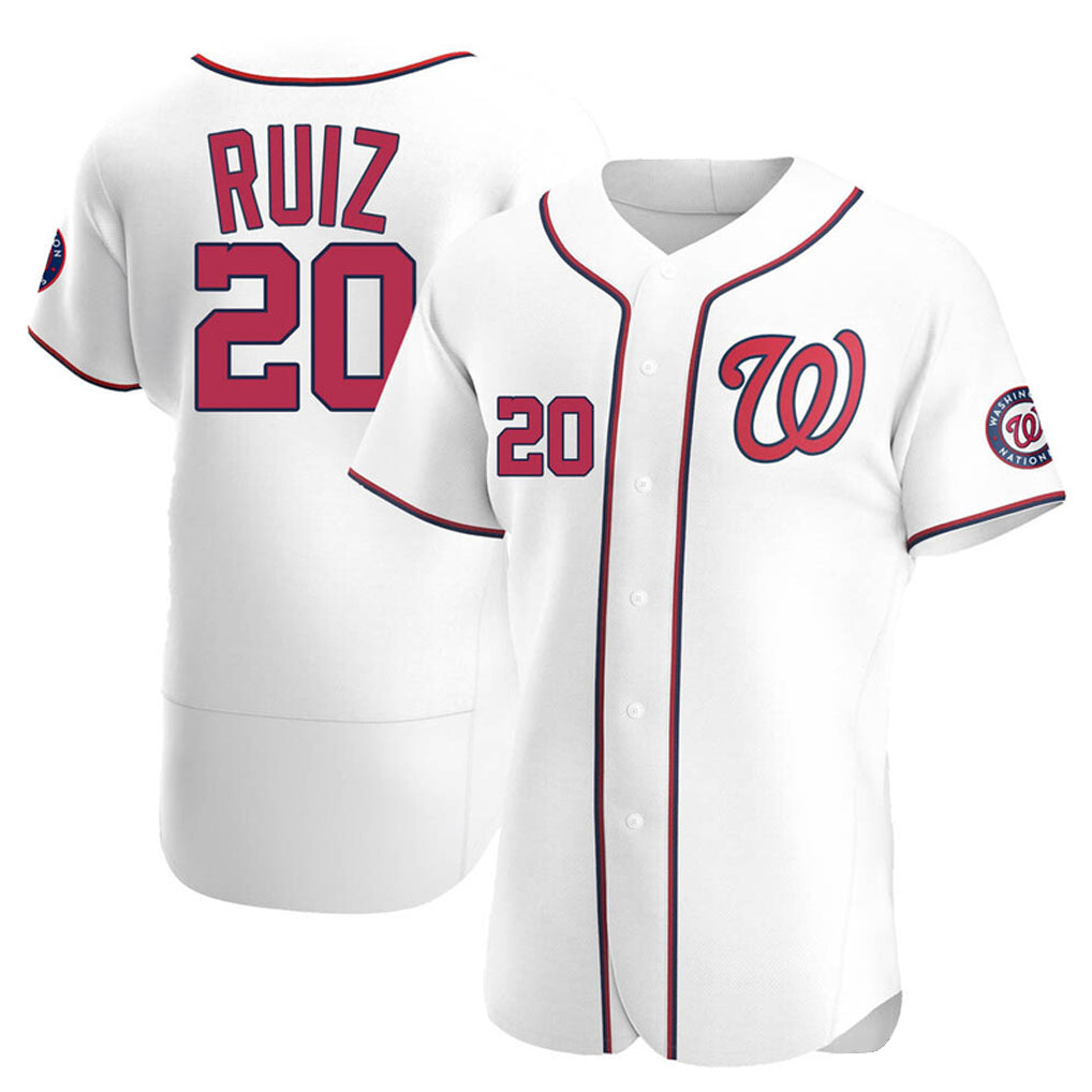 CAdoa W.Nationals #20 Keibert Ruiz Player White Elite Home Stitched Jerseys