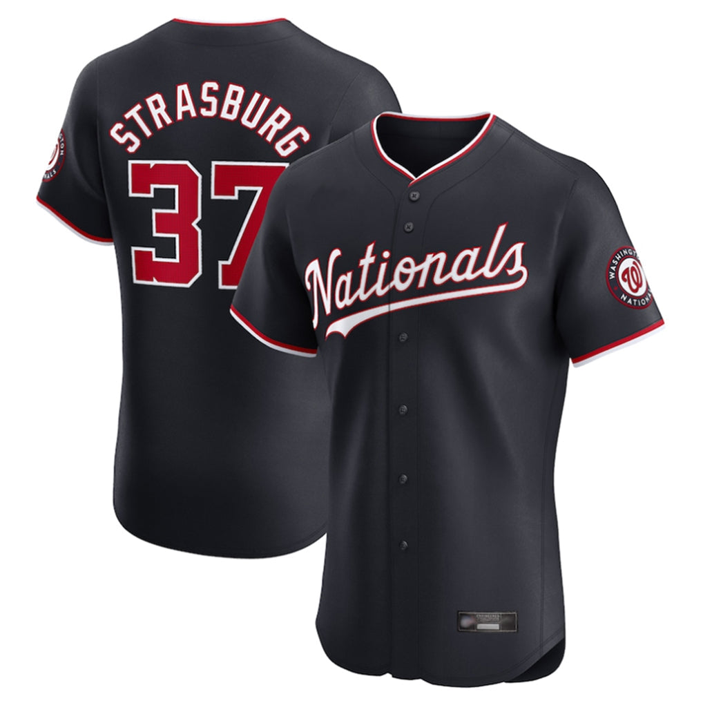 CAdoa W.Nationals #37 Stephen Strasburg Player Navy Elite Stitched Jerseys
