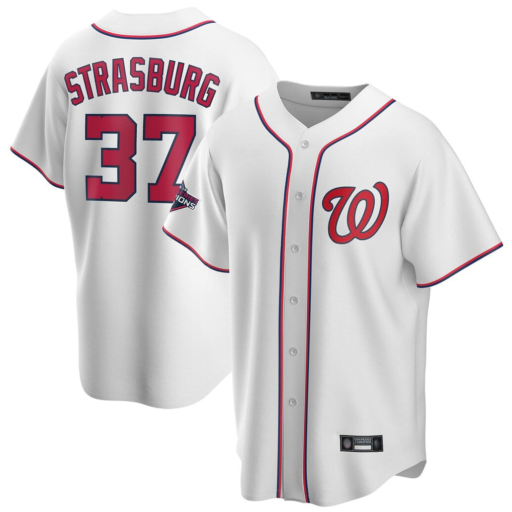 CAdoa W.Nationals #37 Stephen Strasburg Player White Game Stitched Jerseys