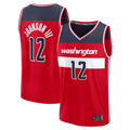 CAdoa W.Wizards #12 Tre Johnson III Red Fast Break Replica Jerseys - Icon Edition
