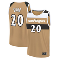 CAdoa W.Wizards #20 Alex Sarr Gold 2025-26 City Edition Fast Break Jerseys