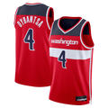 CAdoa W.Wizards #4 AJ Dybantsa Red 2026 Draft Swingman Jerseys - Icon Edition