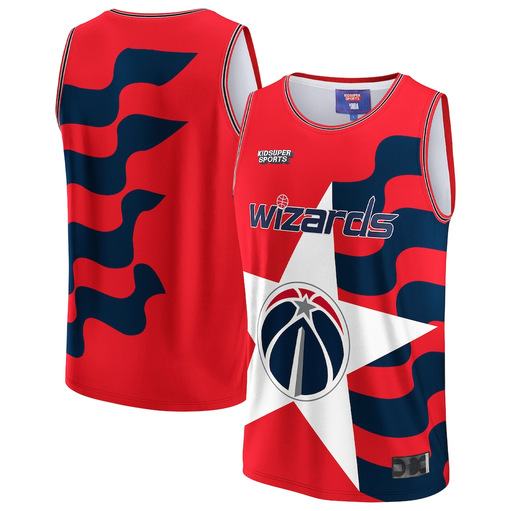 CAdoa W.Wizards & KidSuper Studios by Red Hometown Jerseys
