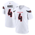 H.Texans #4 Woody Marks Player White Home Game CAdoa Stitched Jerseys