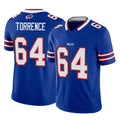 B.Bills #64 O'Cyrus Torrence Player Royal Vapor F.U.S.E. Limited Home Game CAdoa Stitched Jerseys