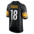 CAdoa P.Steelers #18 Will Howard Black Team Game Jersey