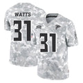 A.Falcons #31 Xavier Watts Player Camo Salute to Service Limited CAdoa Stitched Jerseys