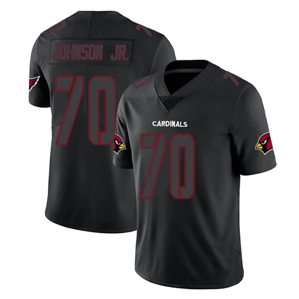 A.Cardinals #70 Paris Johnson Jr. Player Black Impact Limited Home Game CAdoa Stitched Jerseys