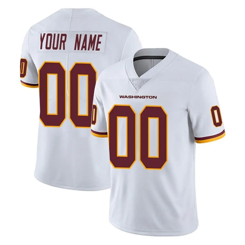 Custom W.Commanders White Limited Vapor Untouchable Home Game Any Name & Numbers CAdoa Stitched Jerseys