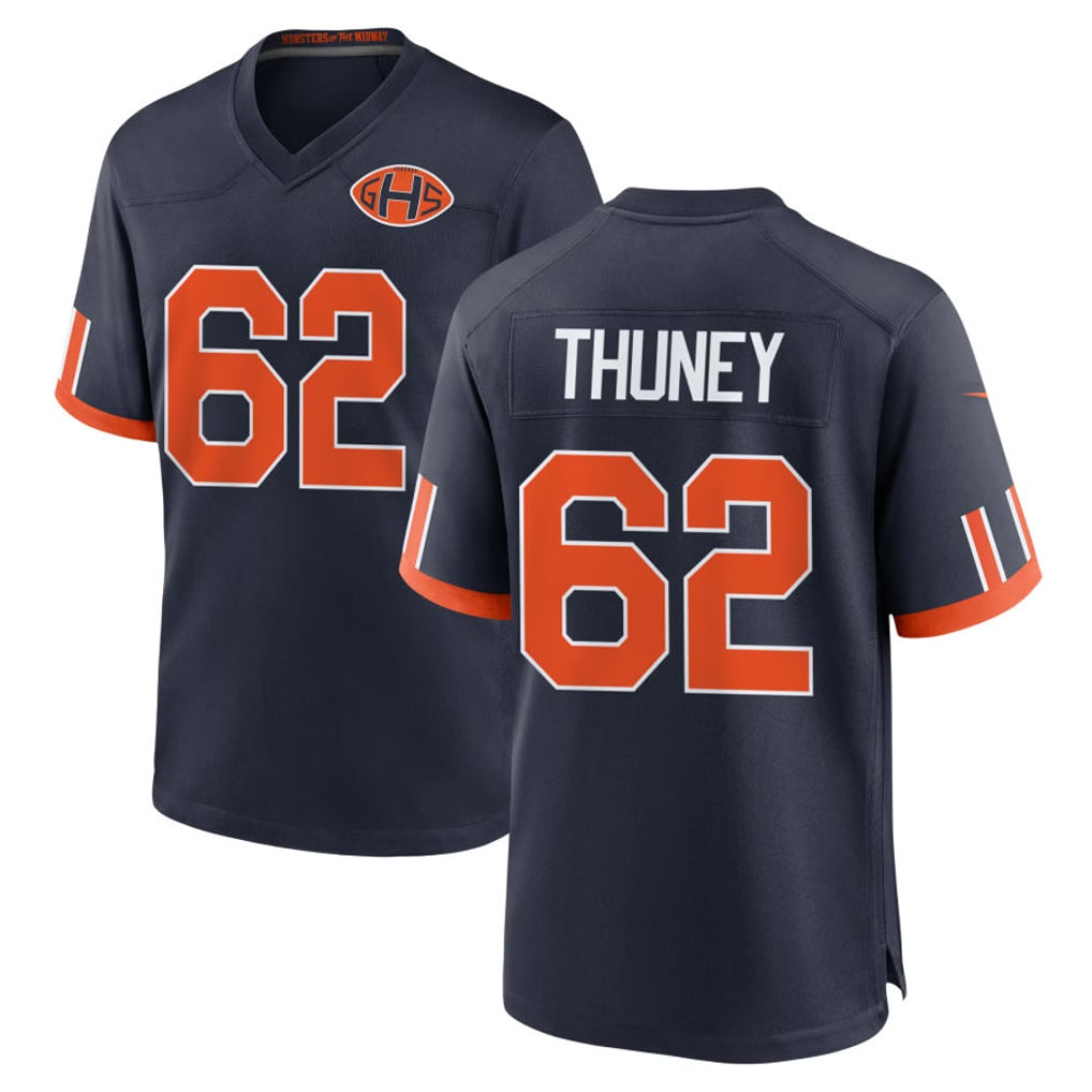C.Bears #62 Joe Thuney Player Navy 2026 Rivalries Collection Home Game CAdoa Stitched Jerseys