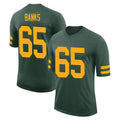 GB.Packers #65 Aaron Banks Player Green Alternate Vapor Home Game CAdoa Stitched Jerseys