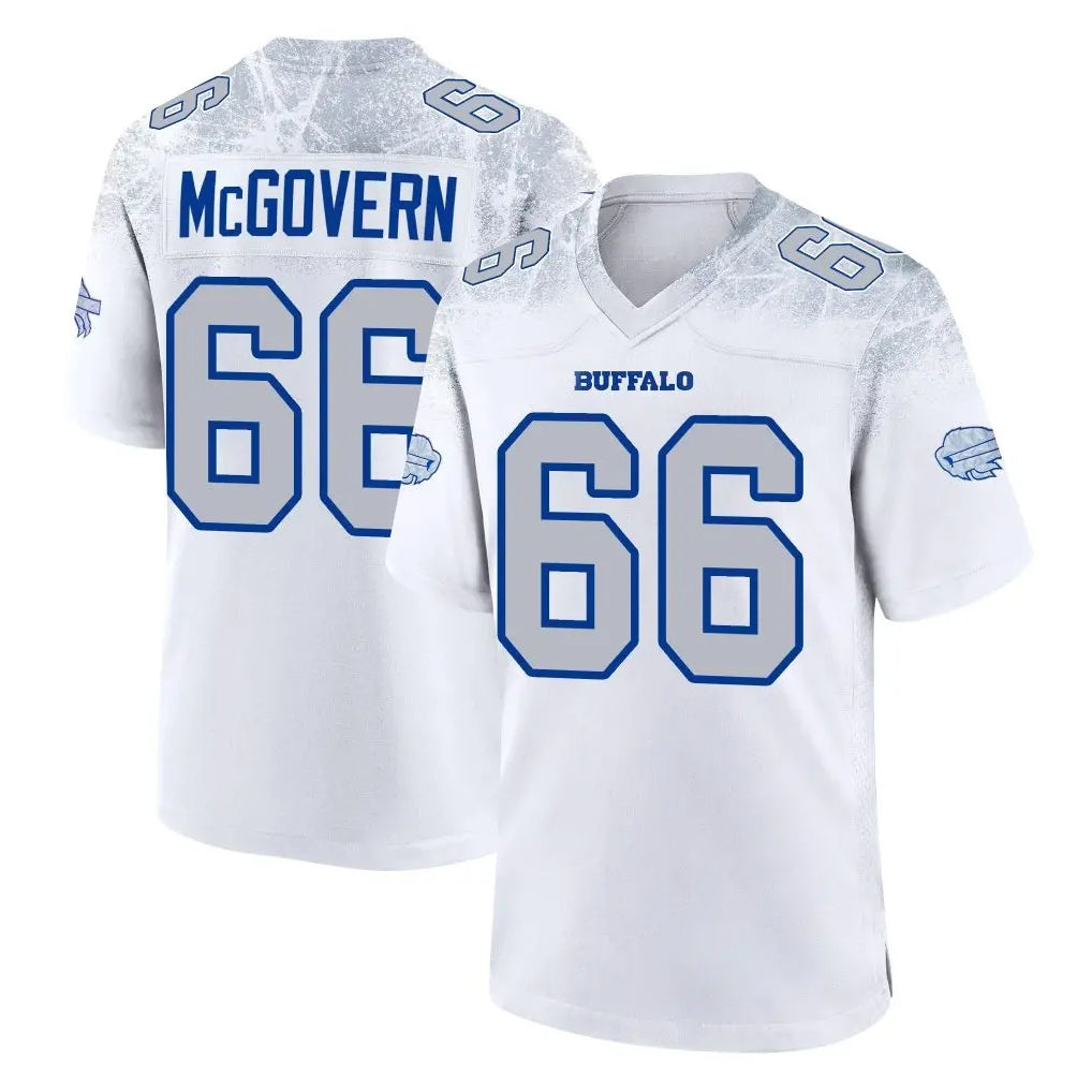 B.Bills #66 Connor McGovern Player White Rivalries Collection Game CAdoa Stitched Jerseys