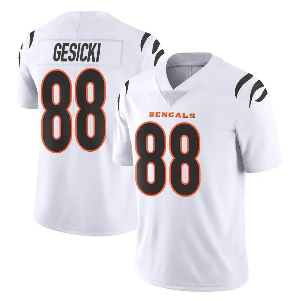 C.Bengals #88 Mike Gesicki Player White Vapor Untouchable Limited Home Game CAdoa Stitched Jerseys