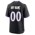 Custom B.Ravens Black Home Game Any Name & Numbers CAdoa Stitched Jerseys