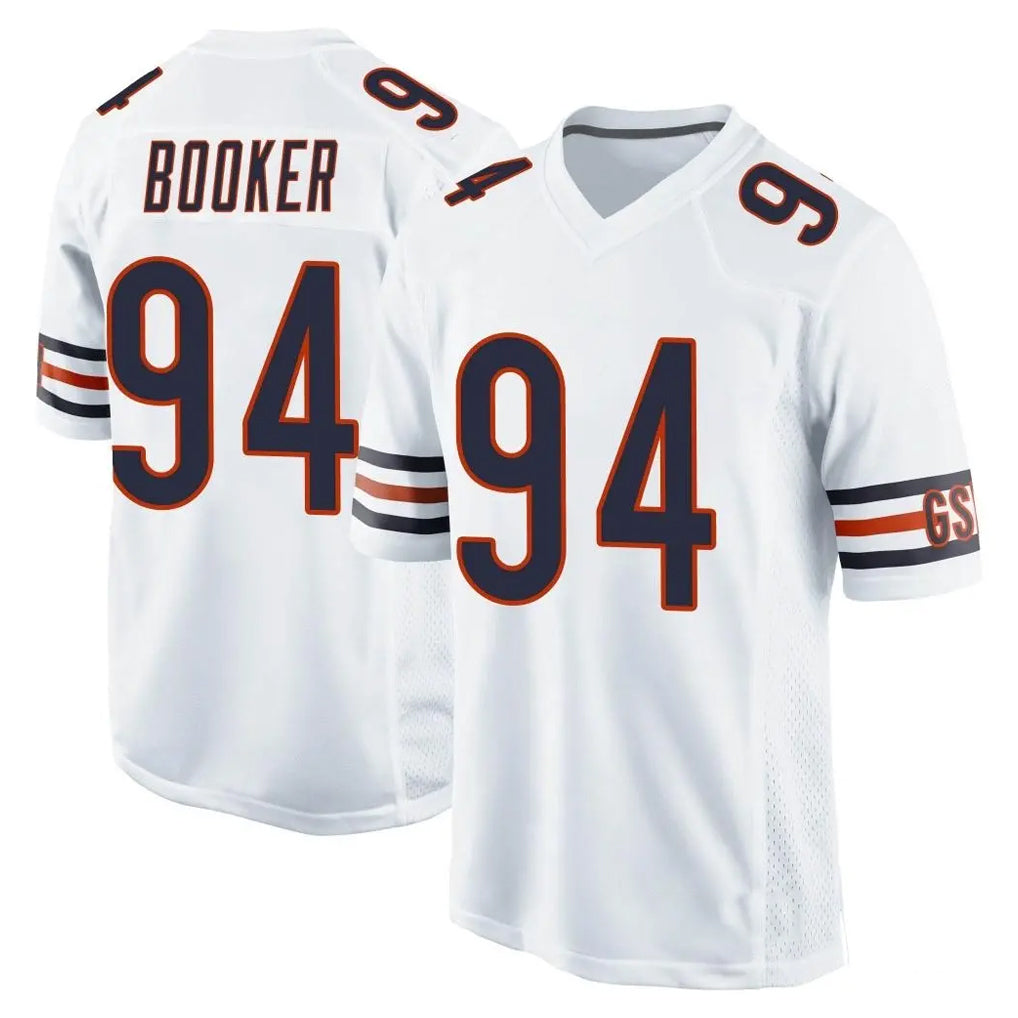 C.Bears #94 Austin Booker Player White Home Game CAdoa Stitched Jerseys