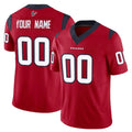 Custom H.Texans Red Limited Vapor F.U.S.E. Home Game Any Name & Numbers CAdoa Stitched Jerseys