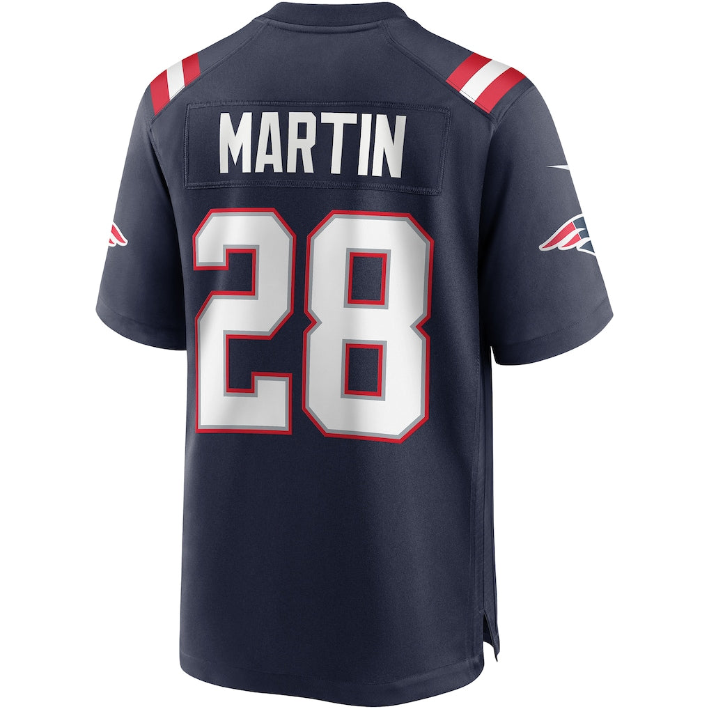 CAdoa NE.Patriots #28 Curtis Martin Navy Game Retired Player Jersey