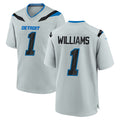 D.Lions #1 Jameson Williams Player Silver 2026 Rivalries Collection Home Game CAdoa Stitched Jerseys
